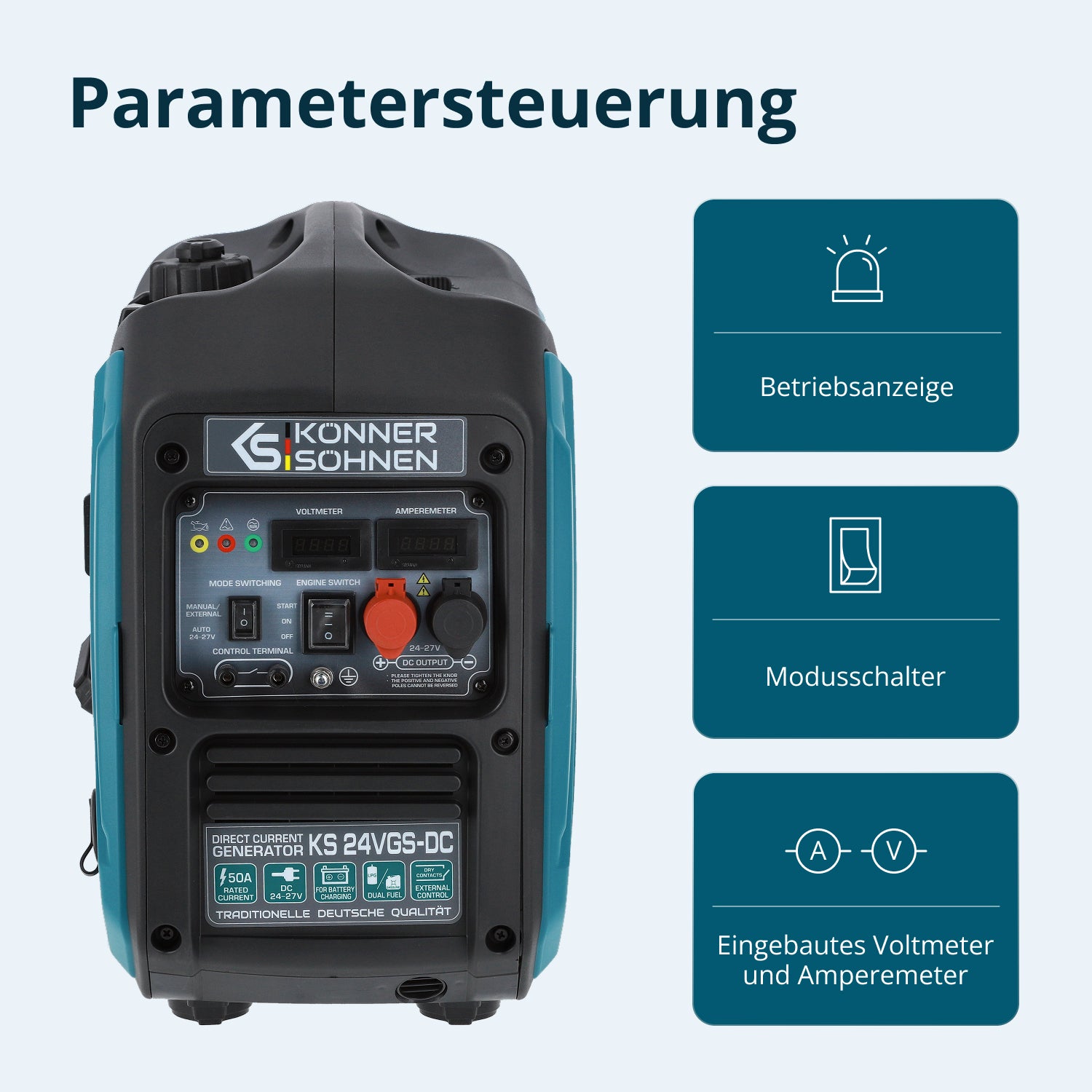 Generatore a Tensione Costante KS 24VGS-DC con Sistema a Doppio Carburante