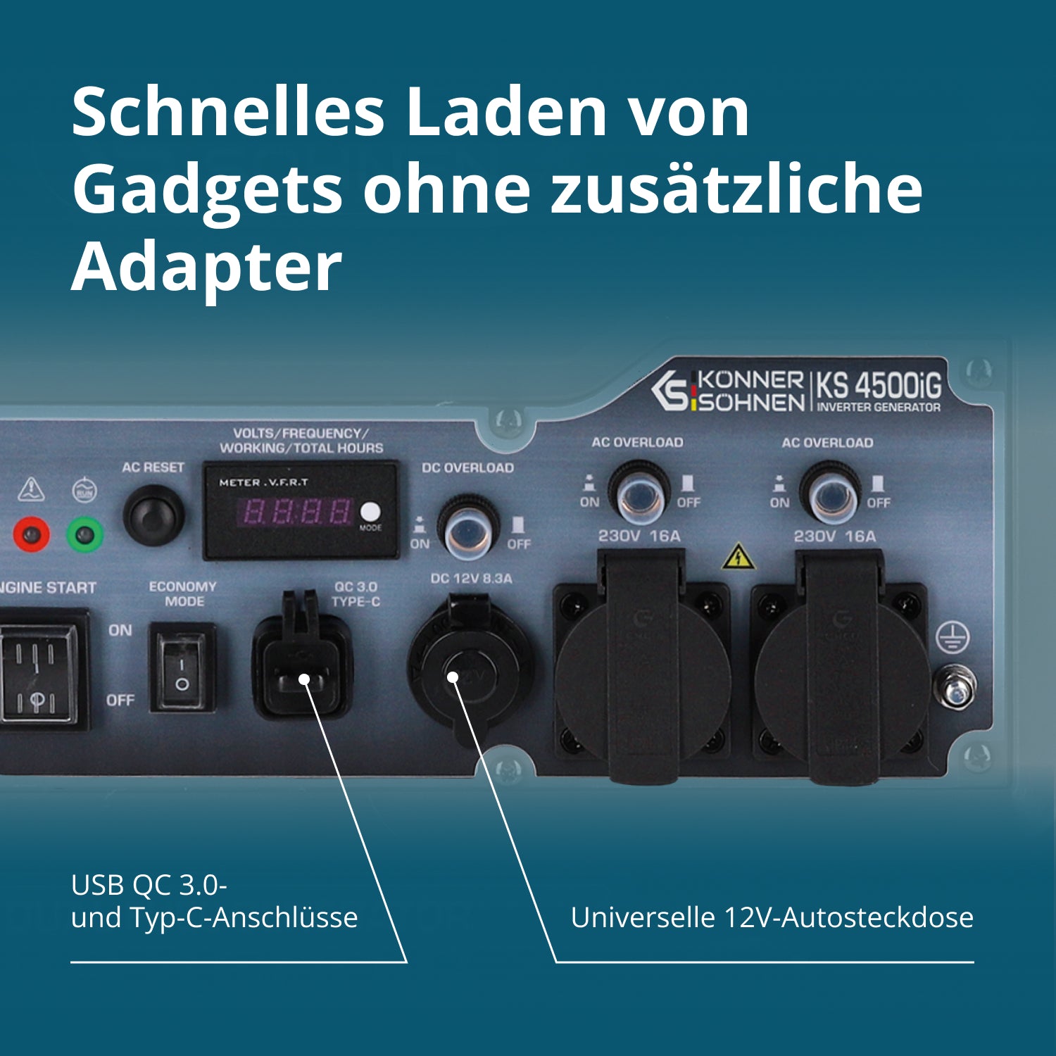 Gerador Inversor a Duplo Combustível KS 4500iG