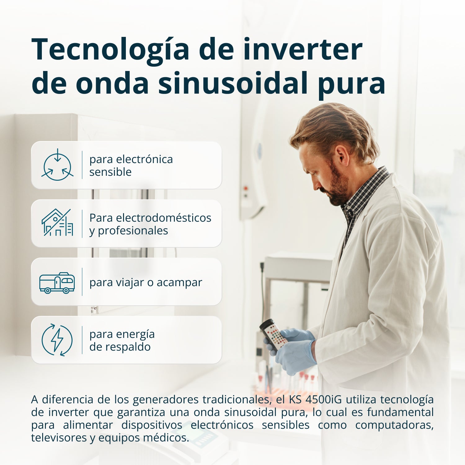 Generador inverter de doble combustible KS 4500iG