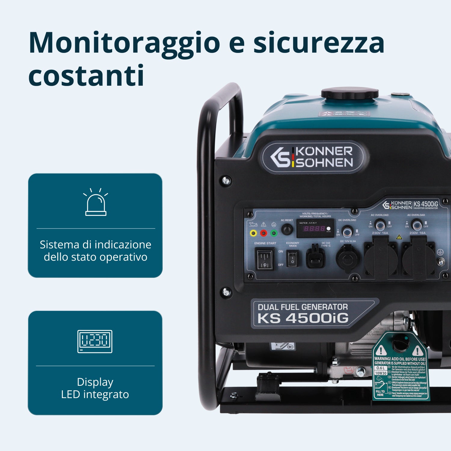 Generatore Inverter Bifuel KS 4500iG