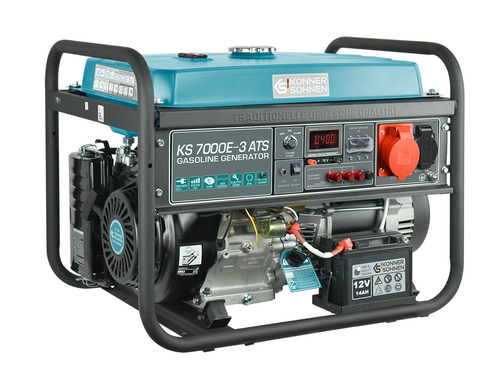 Groupe électrogène à essence "Könner & Söhnen" KS 7000E-3 ATS