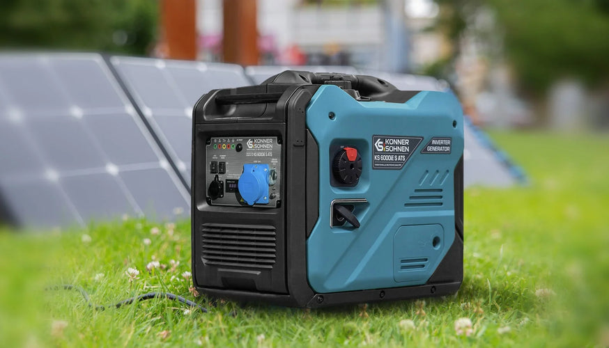 Automatic emergency power supply without permanent installation based on the inverter generator KS 6000iES ATS Version 2 with an output of up to 5000W