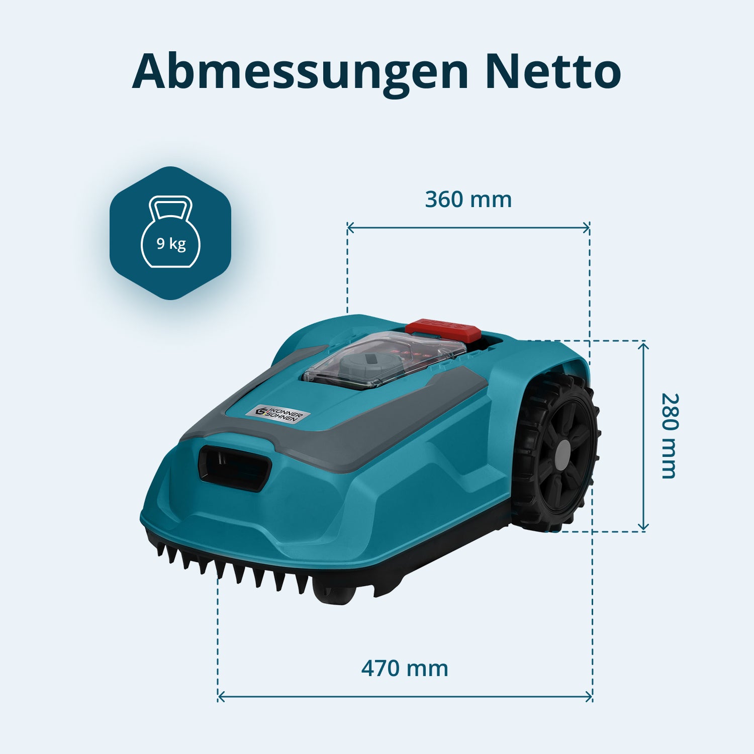 Robotická sekačka na trávu KS 22RLM