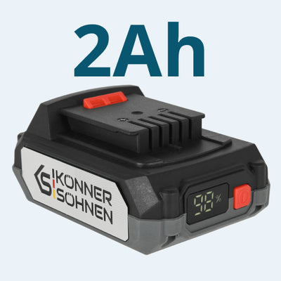 Kompakt 2 Ah kapacitet