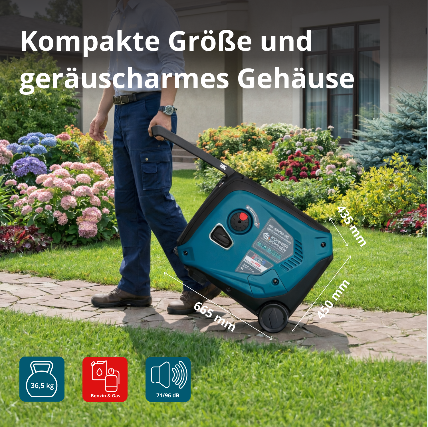 Gerador de corrente contínua KS 48VGS-DC, versão 50–55V