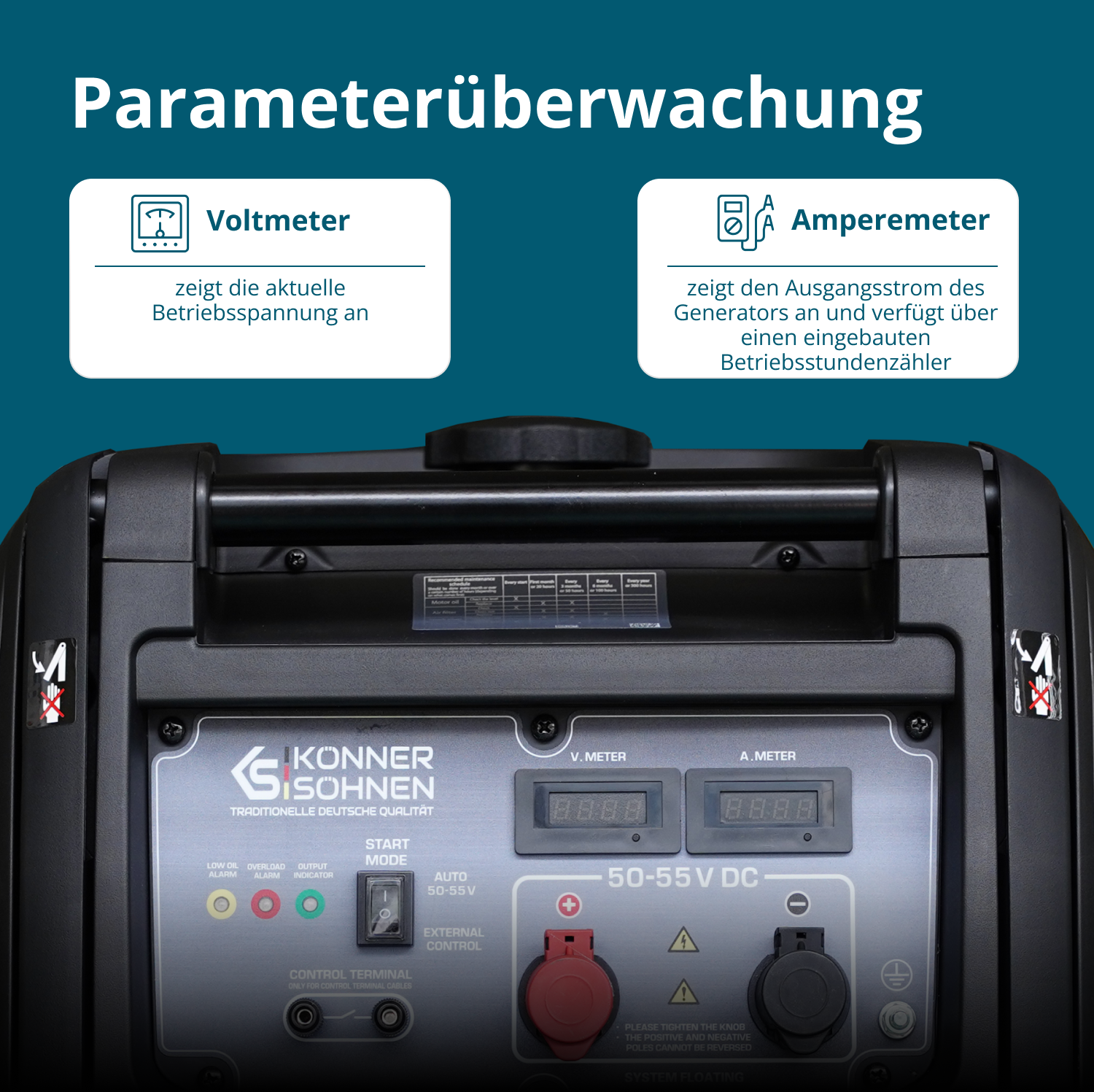 KS 48VS-DC Egyenáramú generátor, 50–55V változat