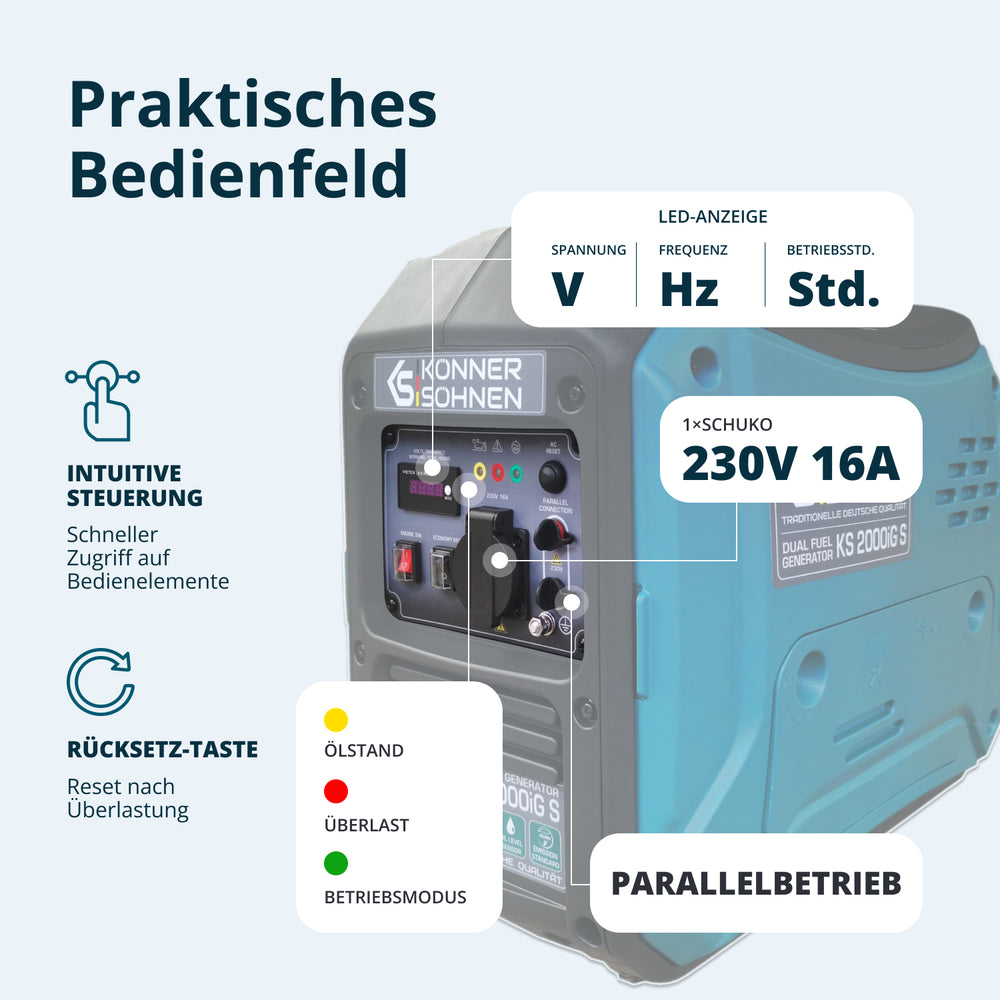 LPG/benzinski invertorski generator KS 2000iG S