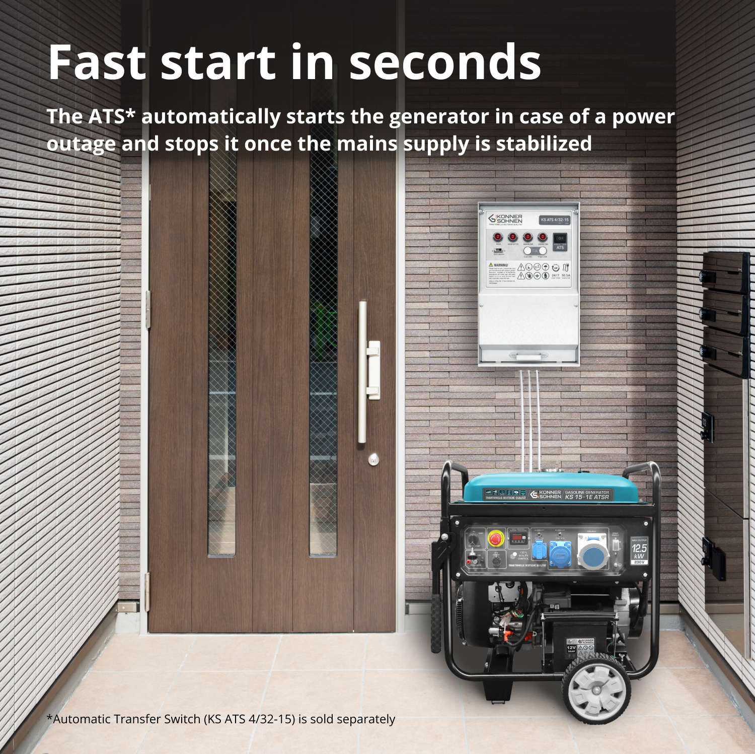 Gasoline generator "Könner & Söhnen" KS 15-1E ATSR