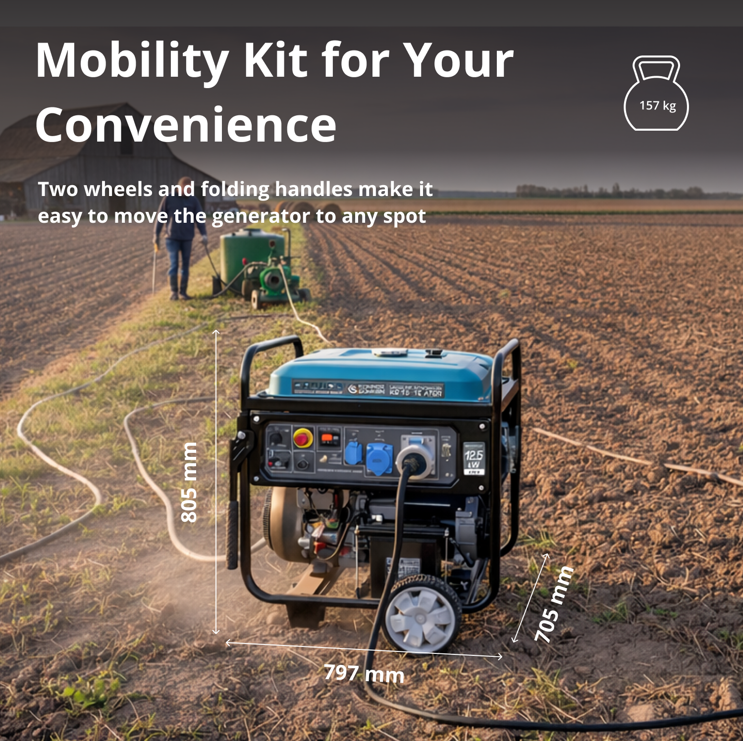 Gasoline generator "Könner & Söhnen" KS 15-1E ATSR