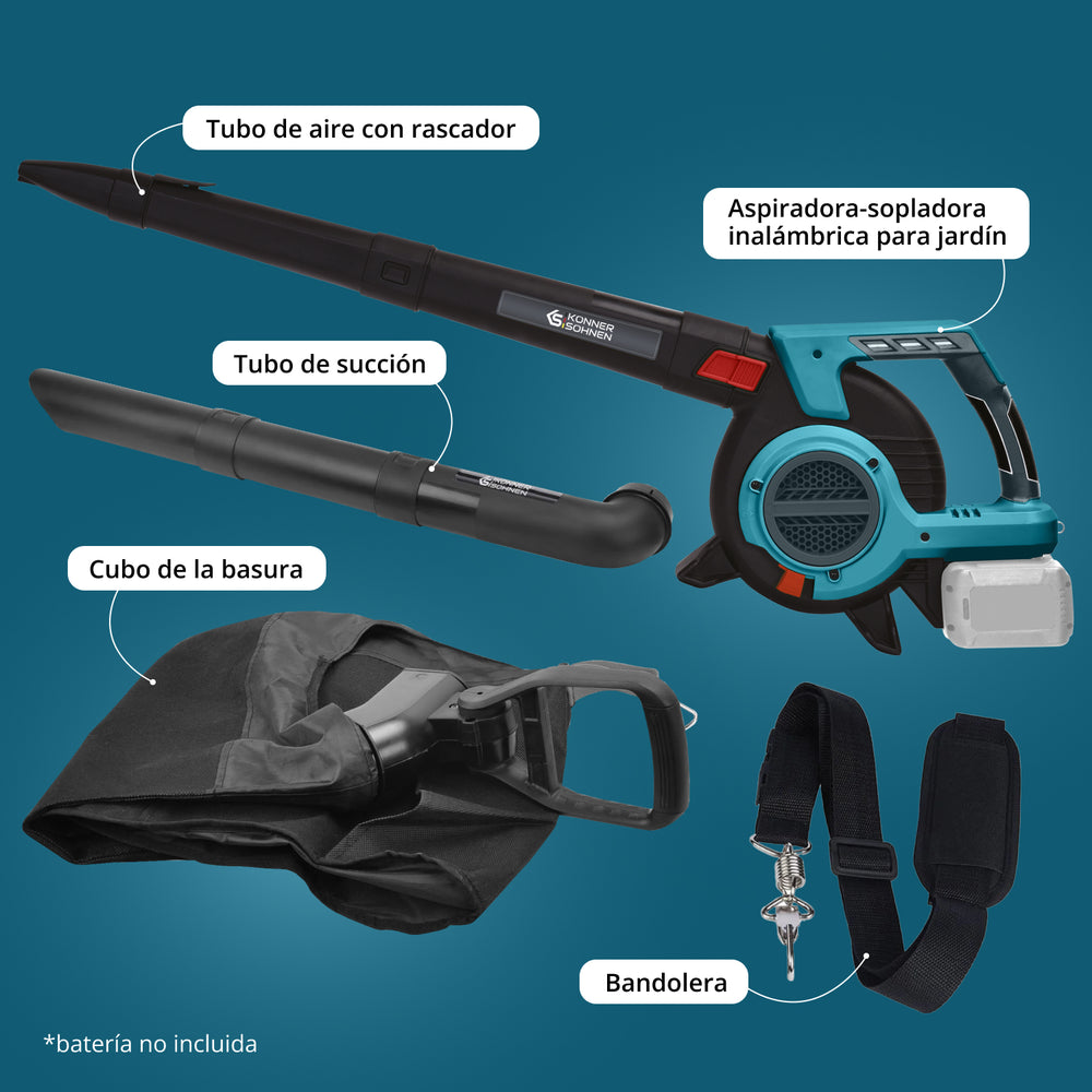 Aspirador - soplador de jardín a batería KS LBV-40V