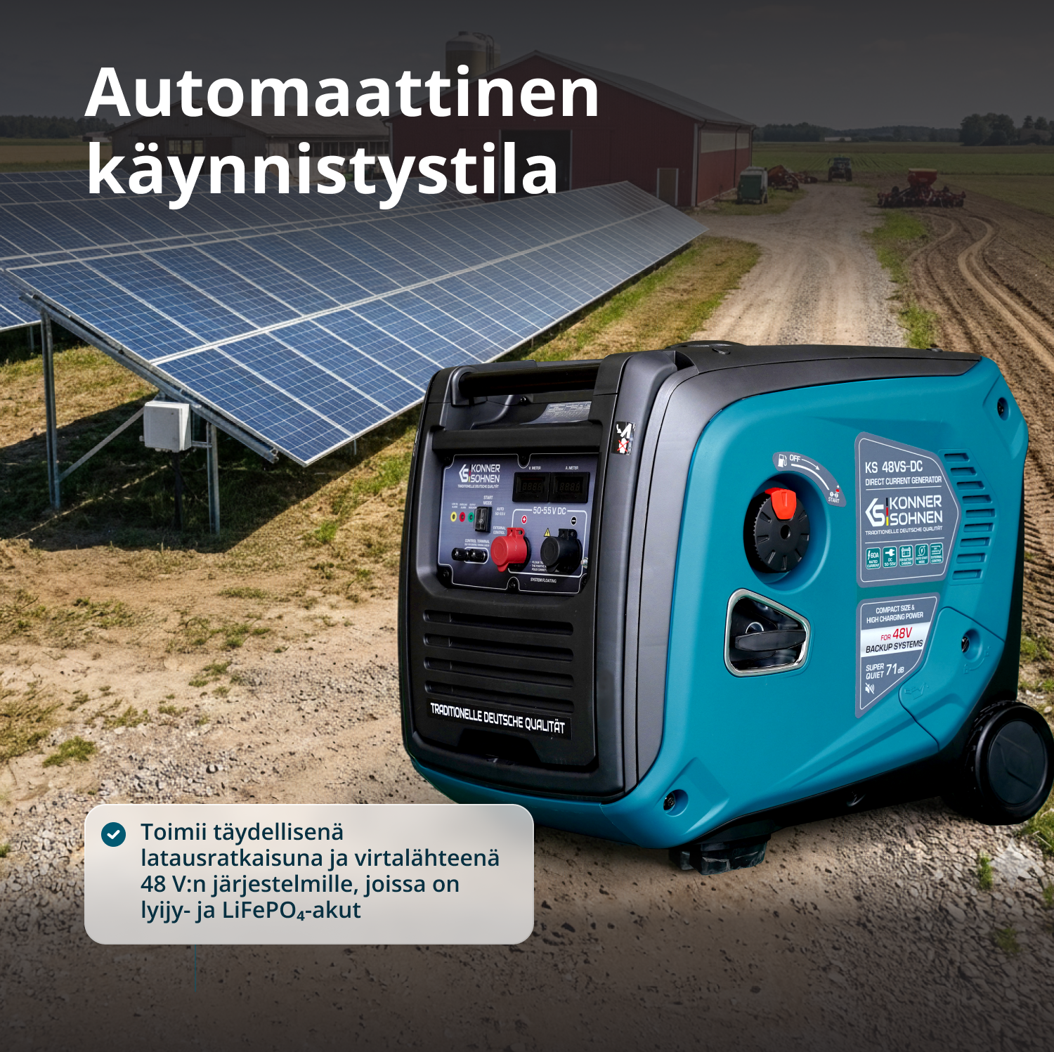 KS 48VS-DC Tasavirtageneraattori, versio 50–55V