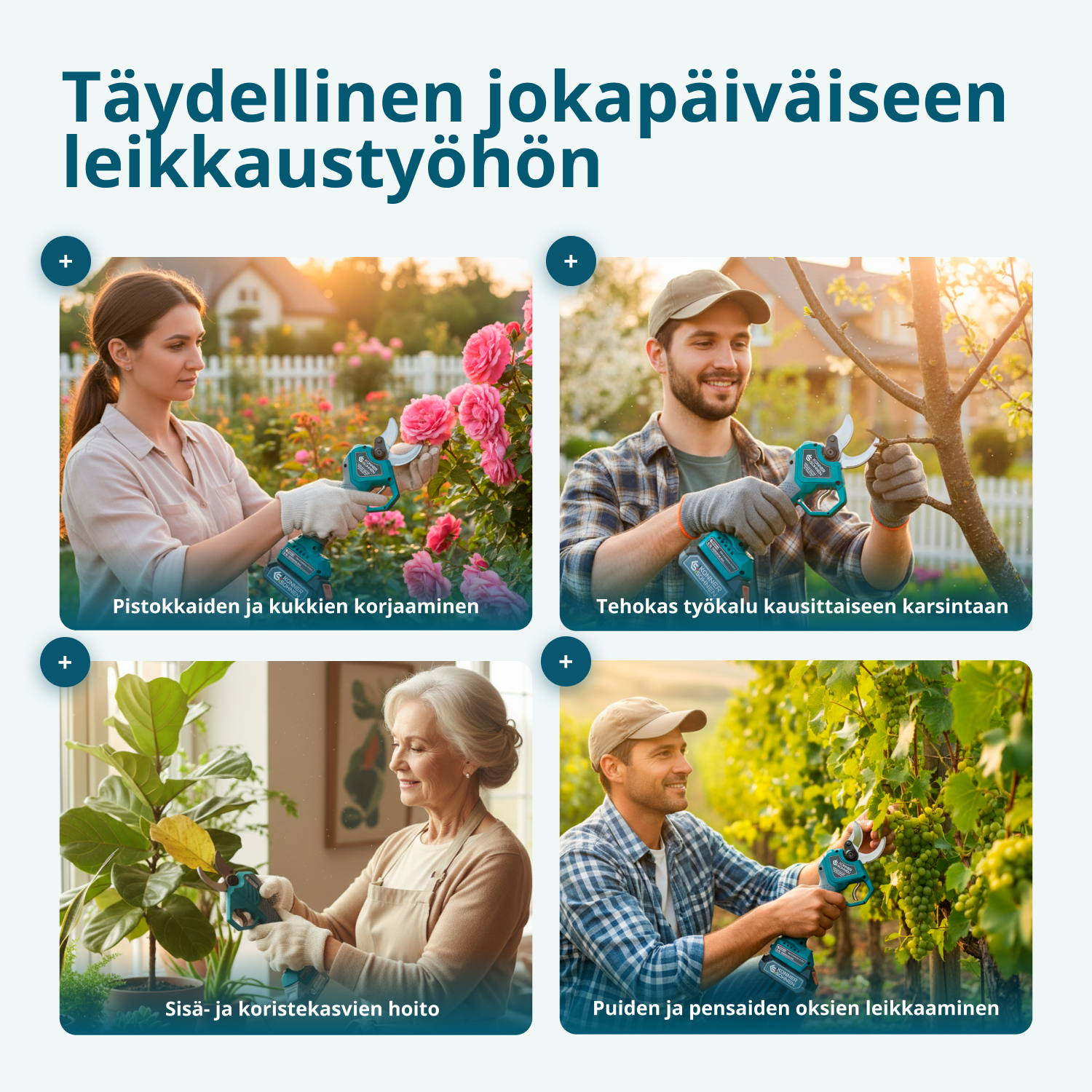 Johdottomat sähköiset oksasakset KS CPS20V-40