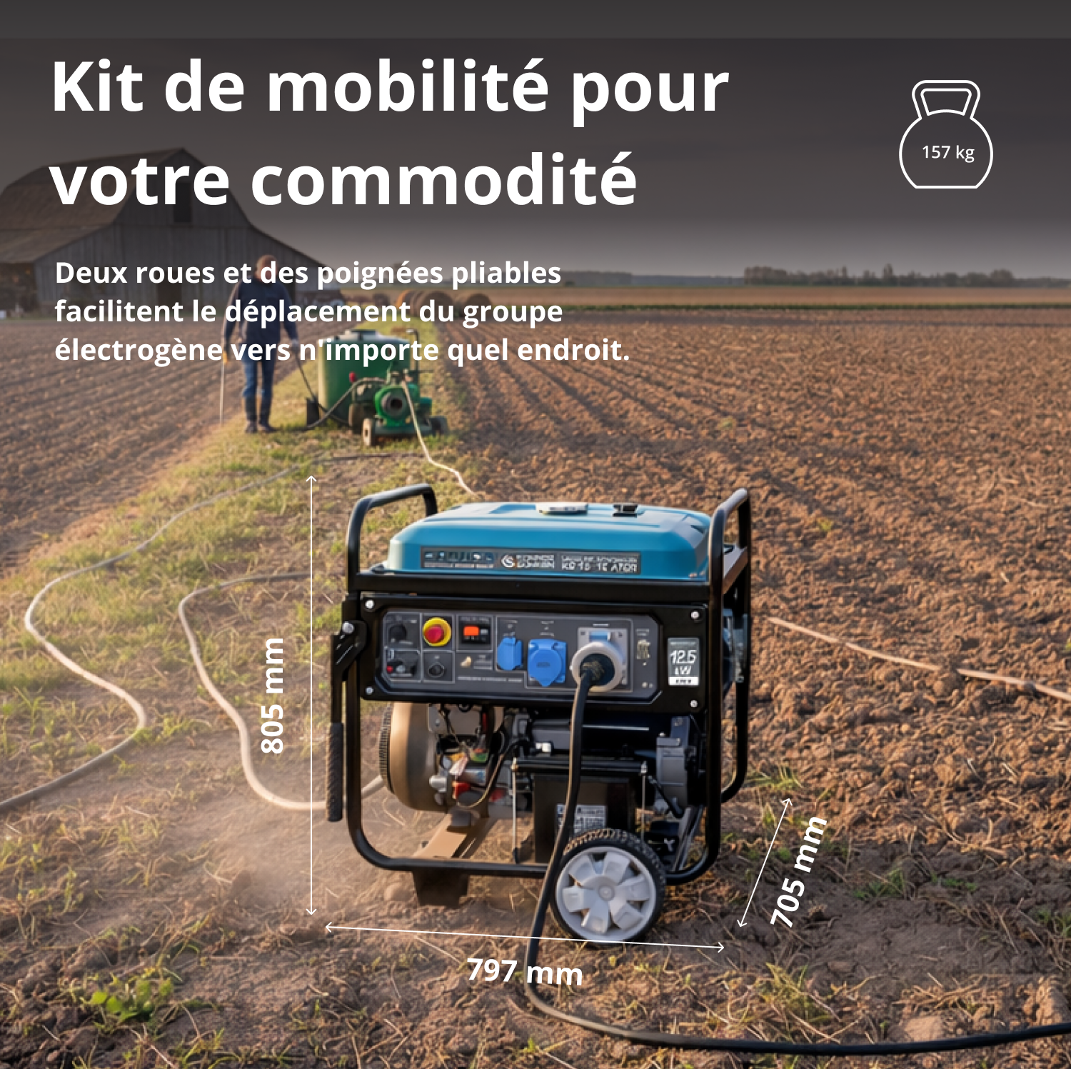 Groupe électrogène à essence "Könner & Söhnen" KS 15-1E ATSR