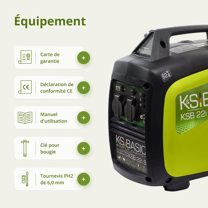 Groupe électrogène-onduleur KSB 22i S