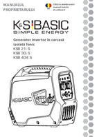 Generator invertor în carcasă izolată fonic KSB 21i S, KSB 30i S, KSB 40iE S