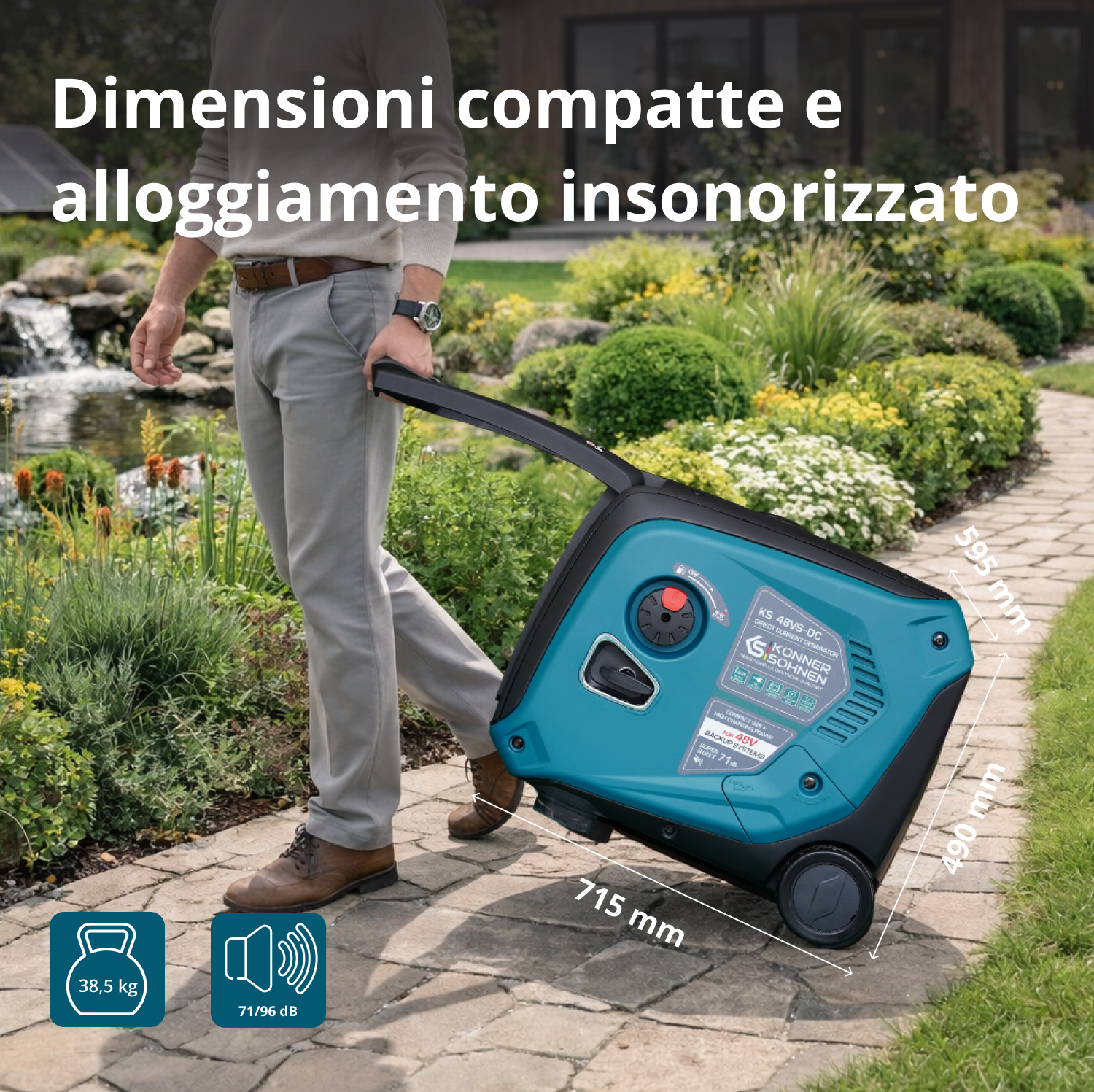 Generatore di corrente continua KS 48VS-DC, versione 50–55V