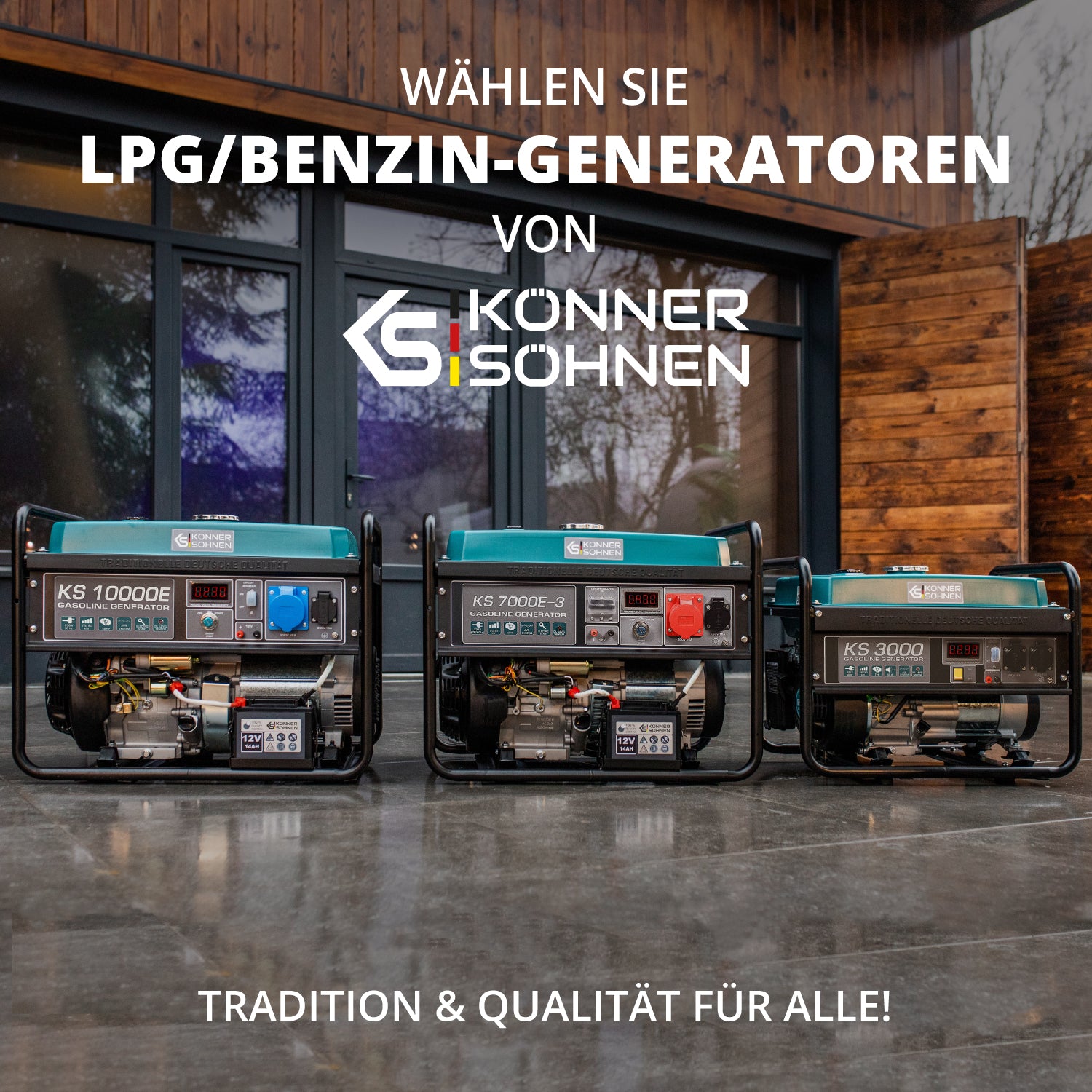 LPG/benzin generator "Könner & Söhnen" KS 2900G