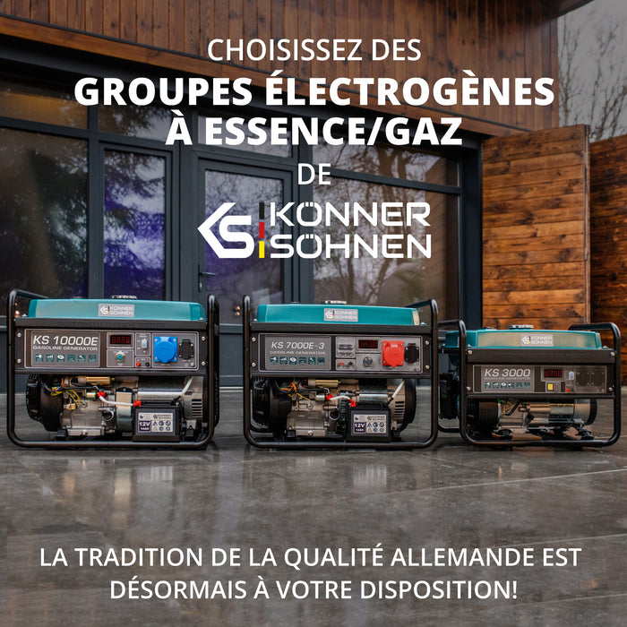 Groupe électrogène à essence/gaz "Könner & Söhnen" KS 3000G