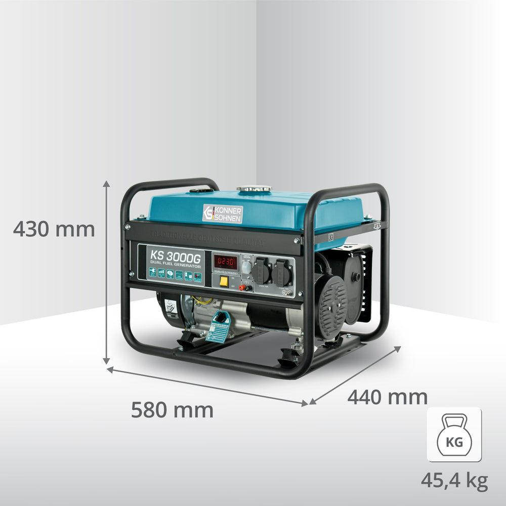 Generator LPG/Benzyna „Könner & Söhnen” KS 3000G
