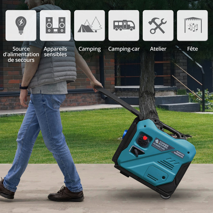 Groupe électrogène-onduleur dans la boîte anti-bruit KS 6000iE S ATS