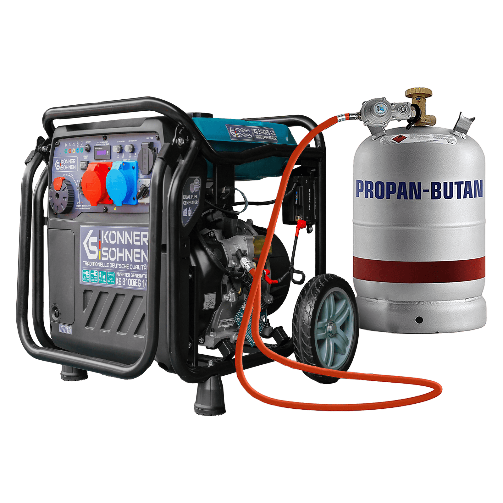 Generatore inverter a GPL/benzina KS 8100iEG 1/3