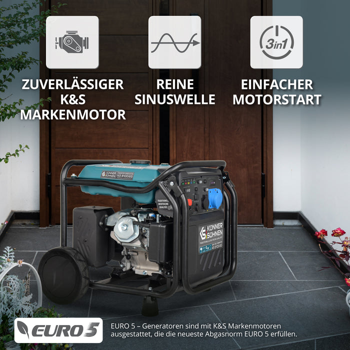 LPG/benzinski invertorski generator KS 8100iEG