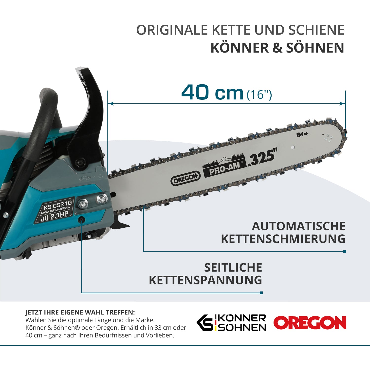 Benzinska motorna testera KS CS21G-16-1
