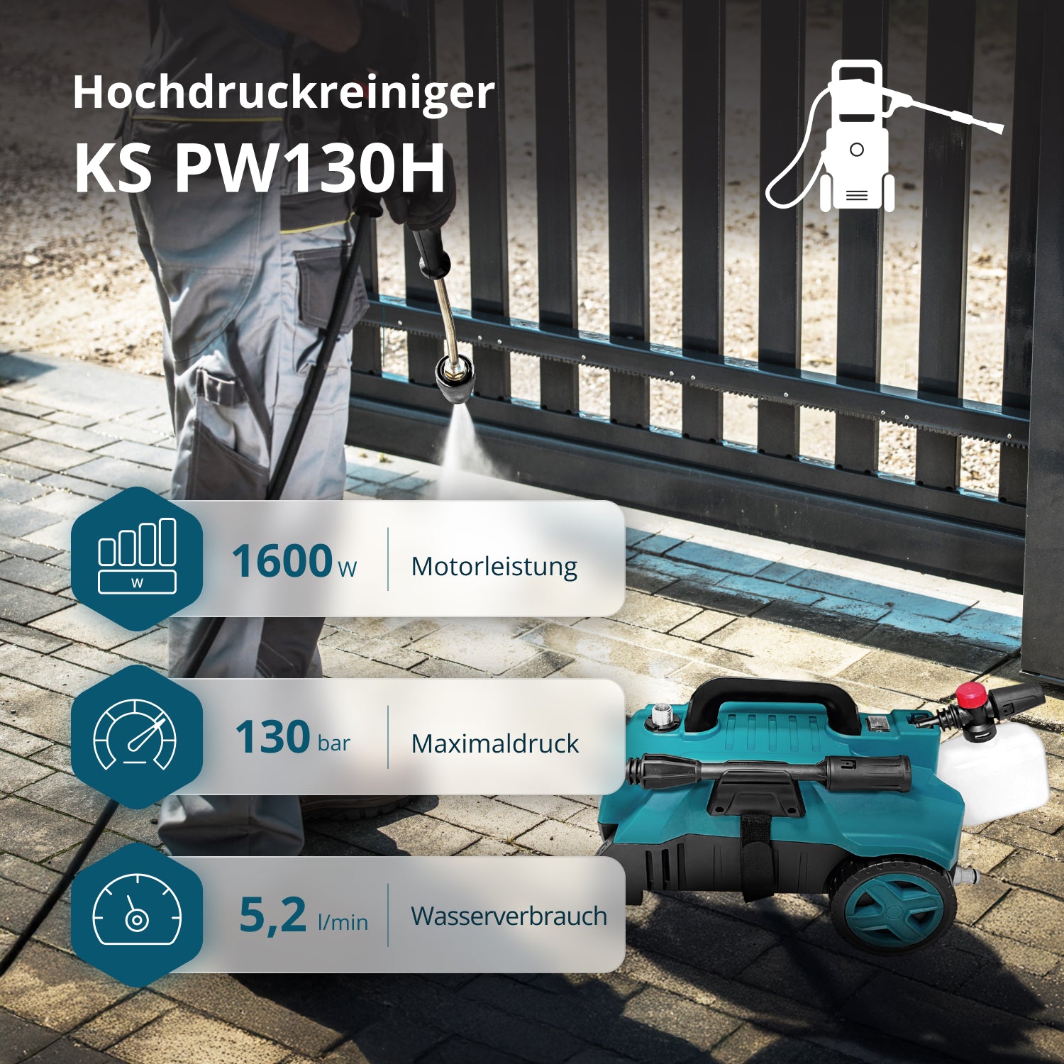 Hochdruckreiniger KS PW130H 