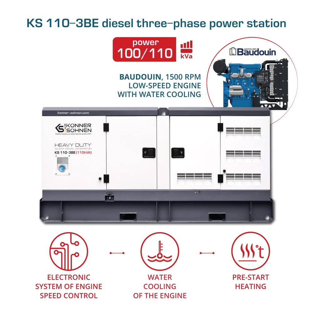 Diesel Three-Phase Power Station KS 110-3BE