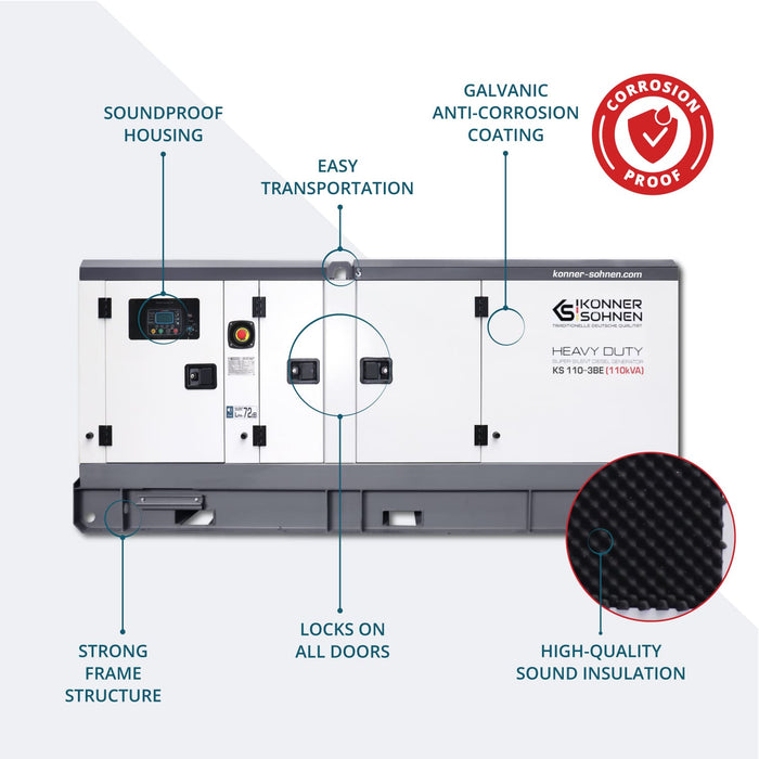 Diesel Three-Phase Power Station KS 110-3BE