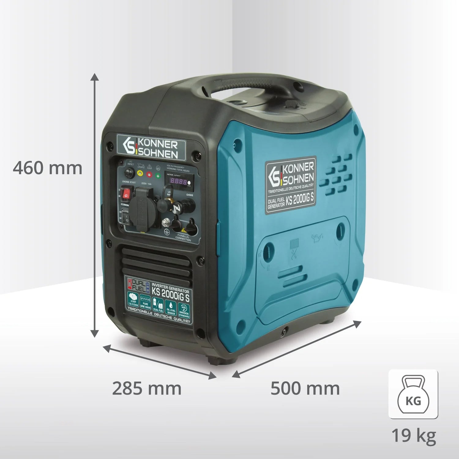 LPG/benzin inverter generator KS 2000iG S