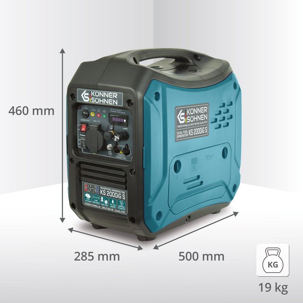 Gerador inversor a GPL/gasolina KS 2000iG S