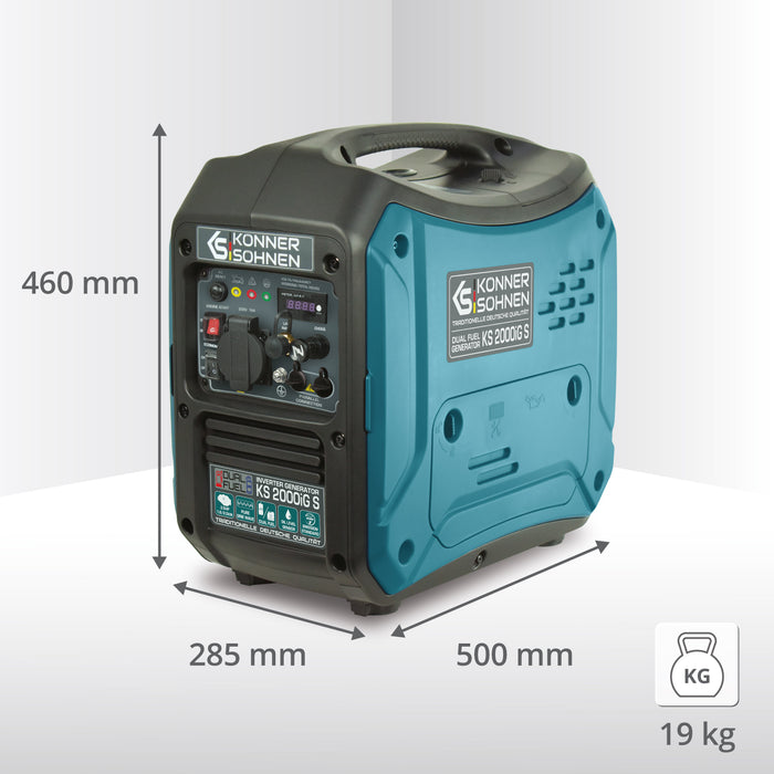 Gerador inversor a GPL/gasolina KS 2000iG S