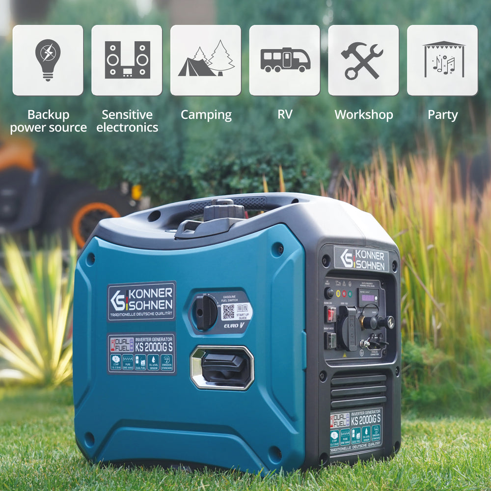 Gerador inversor a GPL/gasolina KS 2000iG S