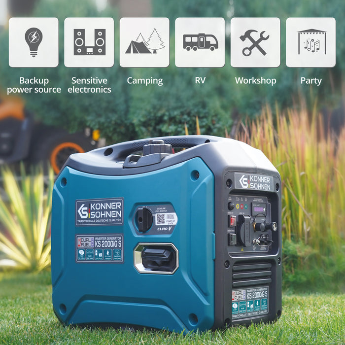 Gerador inversor a GPL/gasolina KS 2000iG S