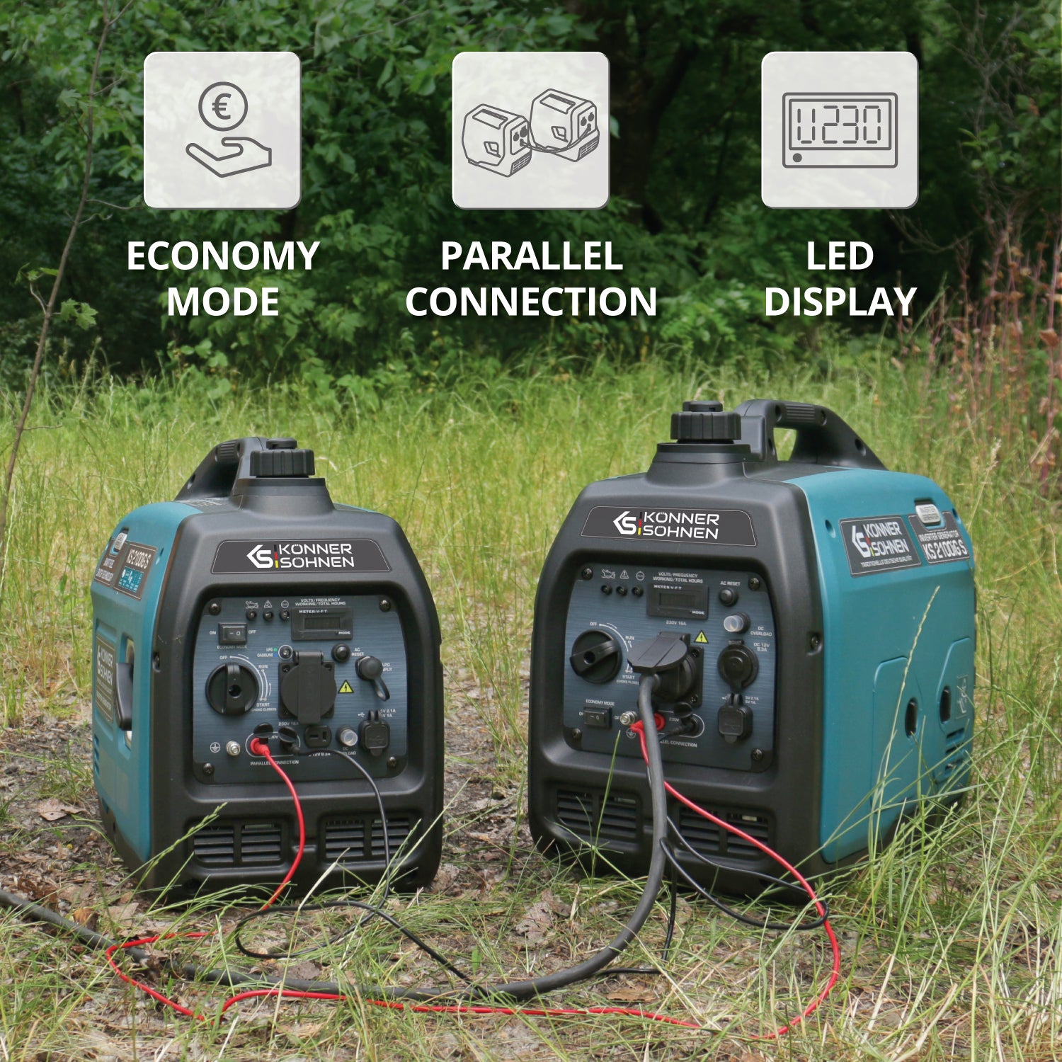 Generator cu inverter pe GPL/benzină KS 2100iG S