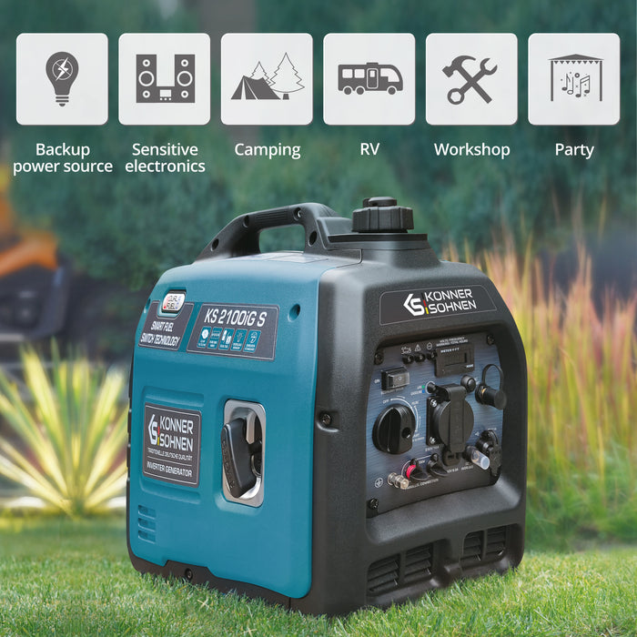 gerador inversor a GPL/gasolina KS 2100iG S