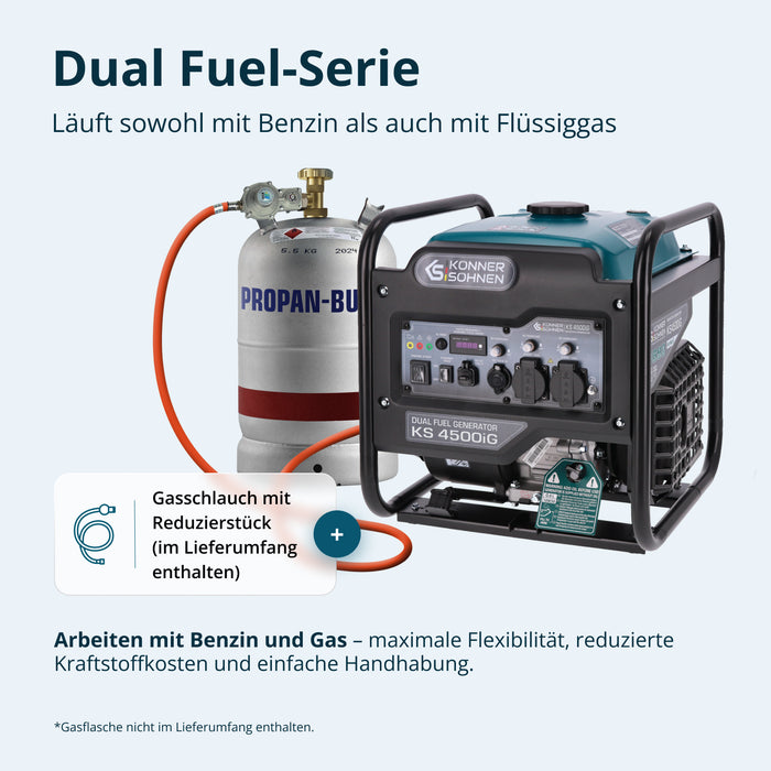 Dvostruki gorivni inverter generator KS 4500iG