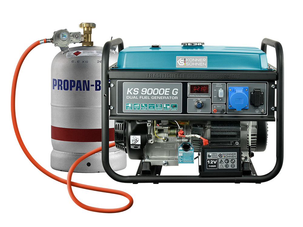LPG/Benzine Generator "Könner & Söhnen" KS 9000E G