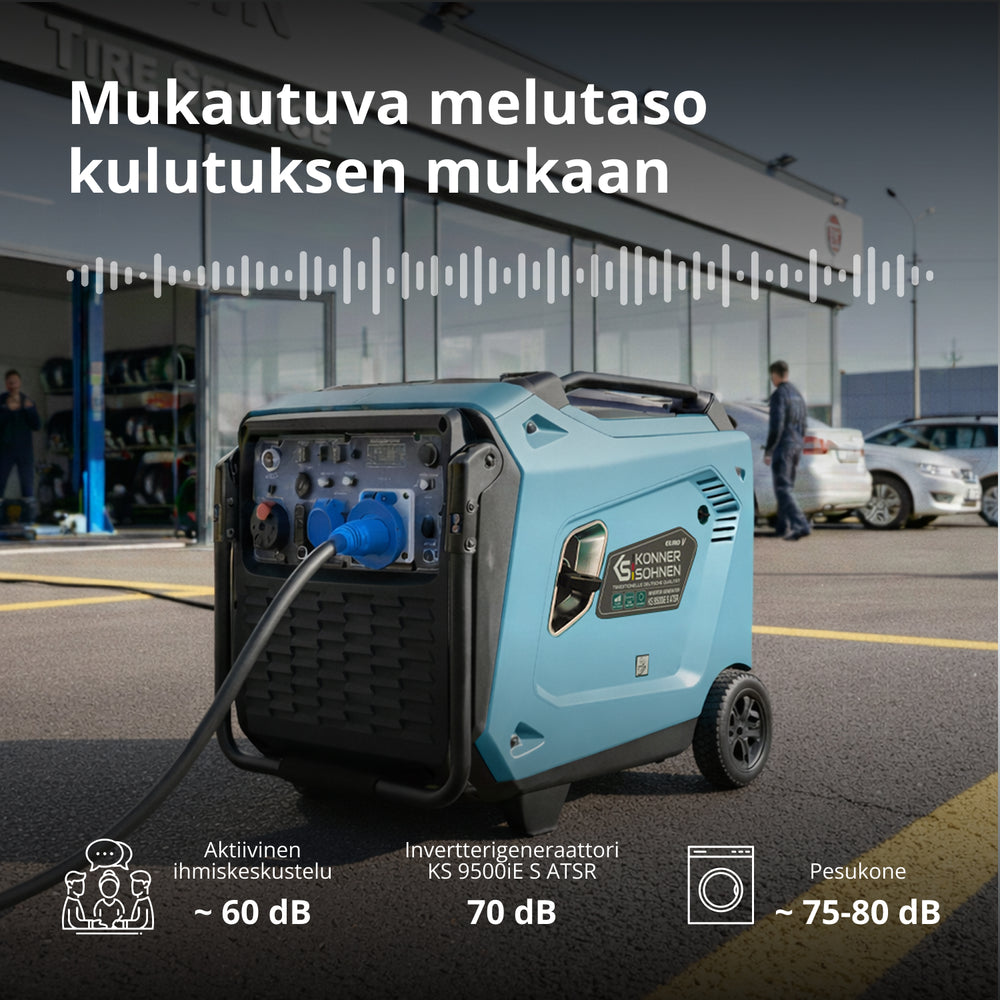 Inverterigeneraattori KS 9500iE S ATSR