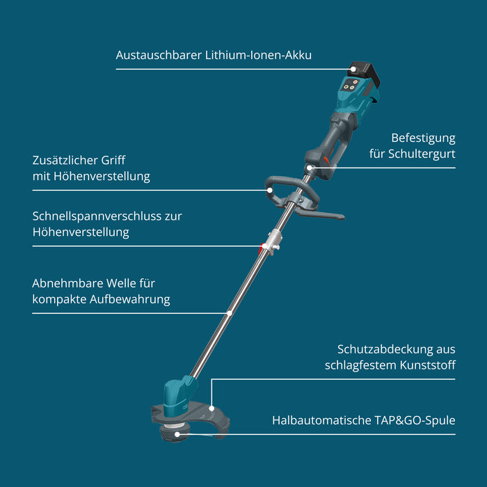 Trådlös grästrimmer och kantklippare KS BCT-20V