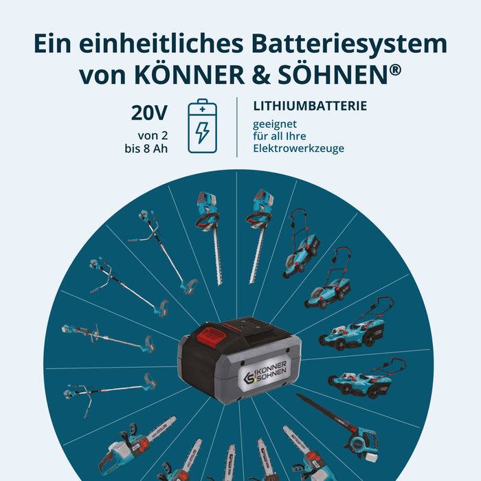 Trådlös grästrimmer och kantklippare KS BCT-20V
