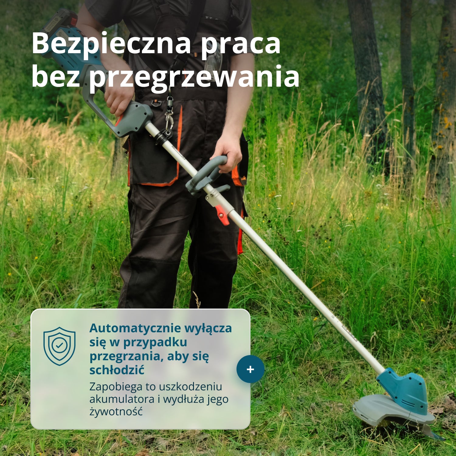 Bezprzewodowa wykaszarka i podkaszarka KS BCT-20V