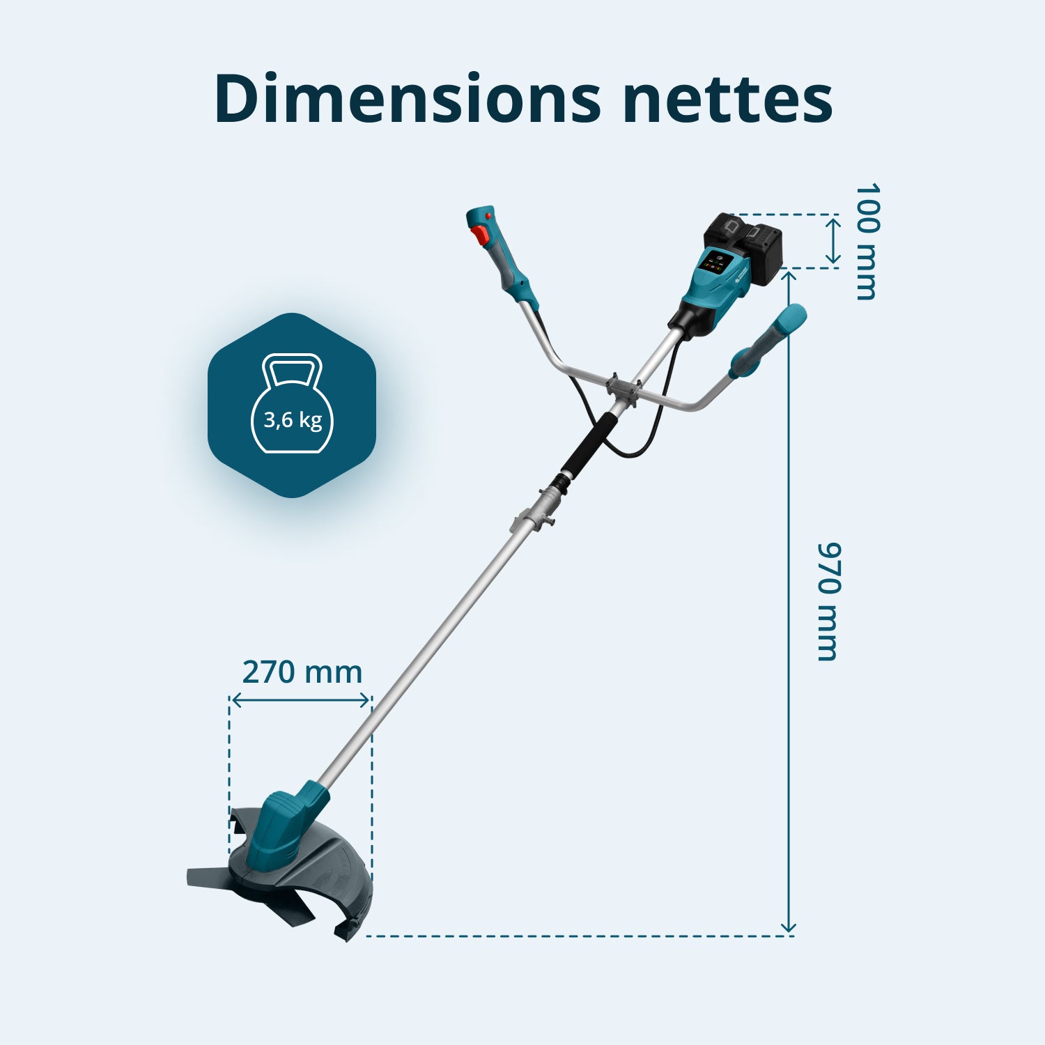 Taille-bordures de jardin sur batterie KS BCT-40V
