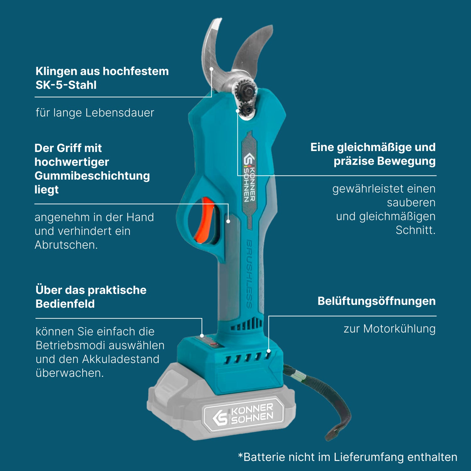 Ledningsfri Elektrisk Beskæresaks KS CPS20V-32