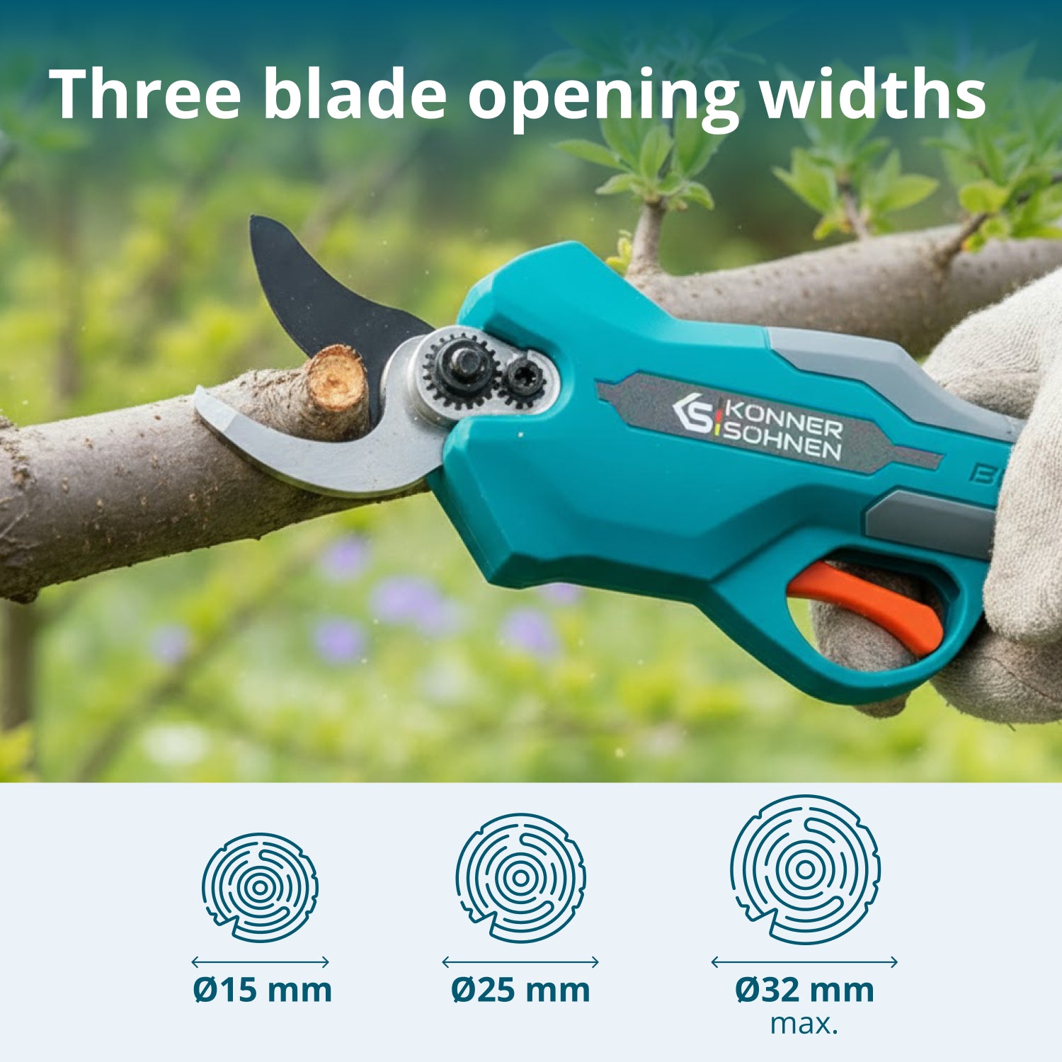 Cordless Electric Pruning Shears KS CPS20V-32 Case