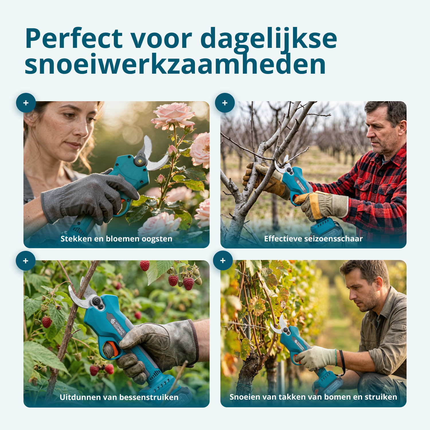 Snoerloze Elektrische Snoeischaar KS CPS20V-32 Case