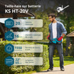 Taille-haie sur batterie KS HT-20V thumbnail
