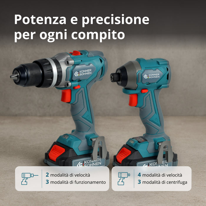 Set Master Senza Fili 2in1 KS IDISD 20V SET 2 PLUS