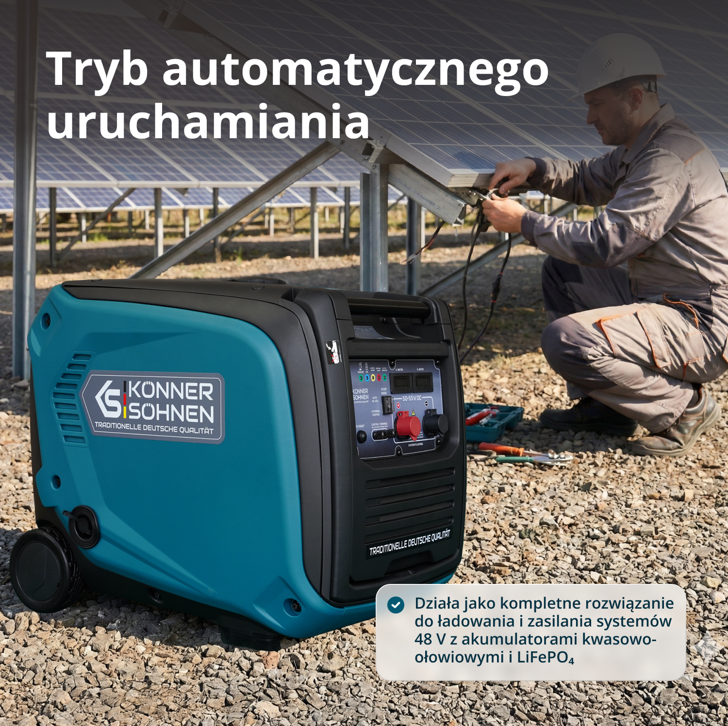 Generator prądu stałego KS 48VGS-DC wersja 50–55V